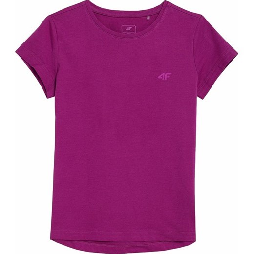 Koszulka dziewczęca 4FJWSS24TTSHF1110 4F ze sklepu SPORT-SHOP.pl w kategorii Bluzki dziewczęce - zdjęcie 170900057