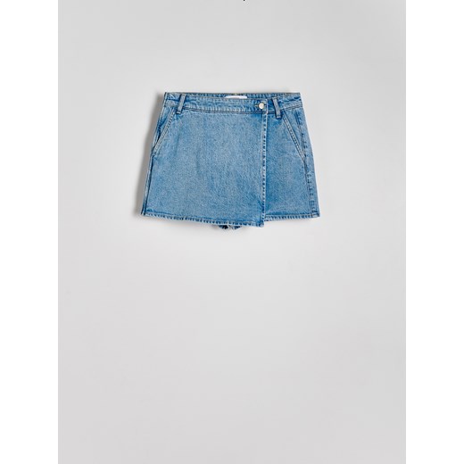 Reserved - Jeansowe spódnico-szorty - niebieski ze sklepu Reserved w kategorii Szorty - zdjęcie 170904039