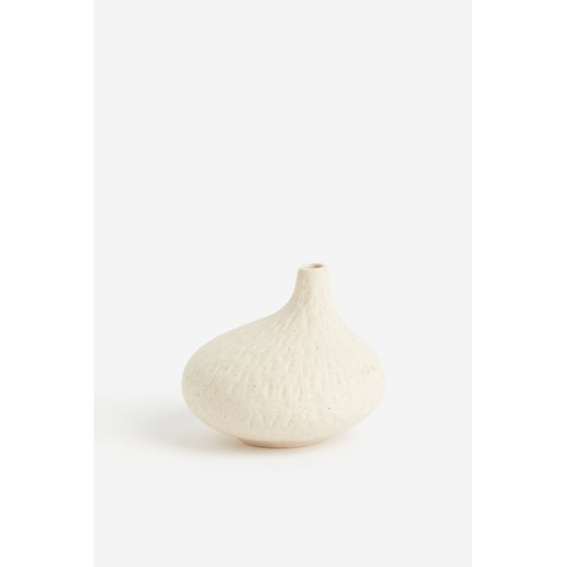 H & M - Miniaturowy wazon z kamionki - Biały ze sklepu H&M w kategorii Wazony - zdjęcie 170905556