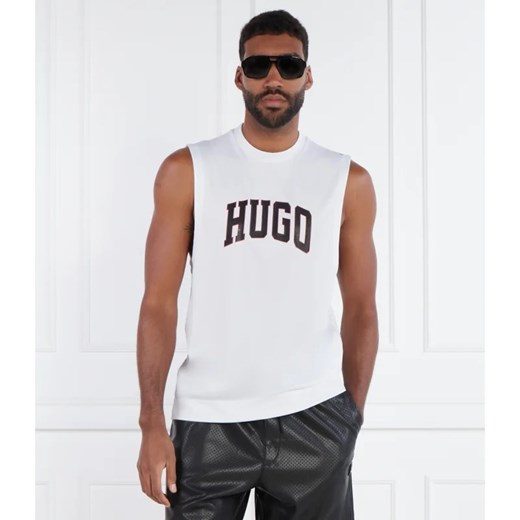 T-shirt męski Hugo Boss z krótkim rękawem biały 