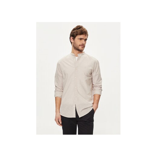 Jack&Jones Koszula 12248581 Beżowy Slim Fit ze sklepu MODIVO w kategorii Koszule męskie - zdjęcie 170911127