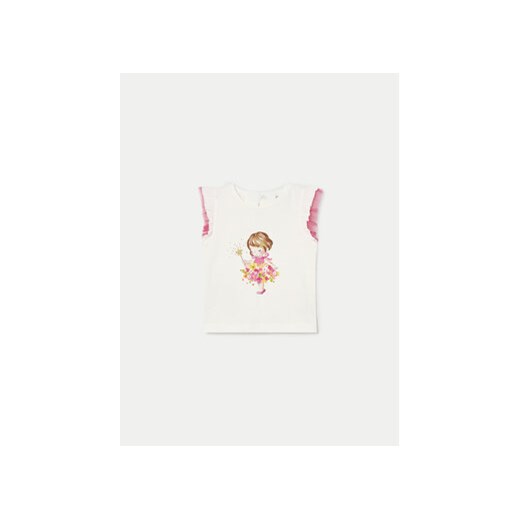 Mayoral T-Shirt 1005 Biały Regular Fit ze sklepu MODIVO w kategorii Bluzki dziewczęce - zdjęcie 170911276