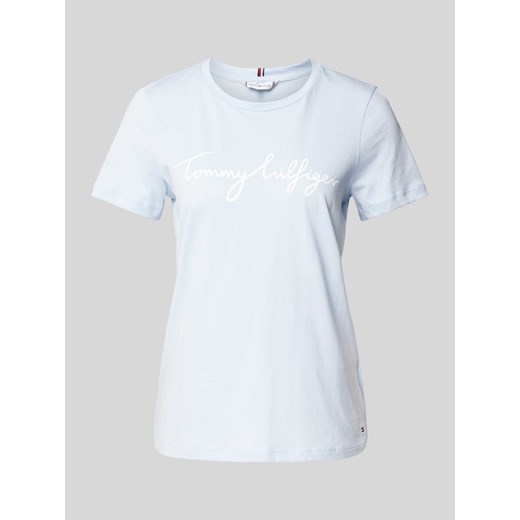 T-shirt z nadrukiem z logo ze sklepu Peek&Cloppenburg  w kategorii Bluzki damskie - zdjęcie 170913376