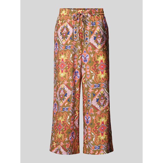 Spodnie materiałowe z elastycznym pasem ze sklepu Peek&Cloppenburg  w kategorii Spodnie damskie - zdjęcie 170913459