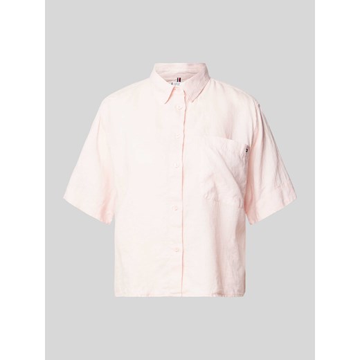 Bluzka koszulowa z detalem z logo ze sklepu Peek&Cloppenburg  w kategorii Koszule damskie - zdjęcie 170913895