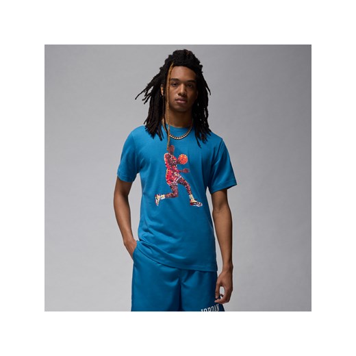 T-shirt męski Jordan Flight Essentials - Niebieski ze sklepu Nike poland w kategorii T-shirty męskie - zdjęcie 170913918