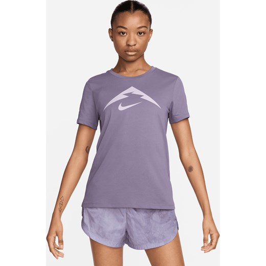 T-shirt damski Dri-FIT Nike Trail - Fiolet Nike XS (EU 32-34) Nike poland