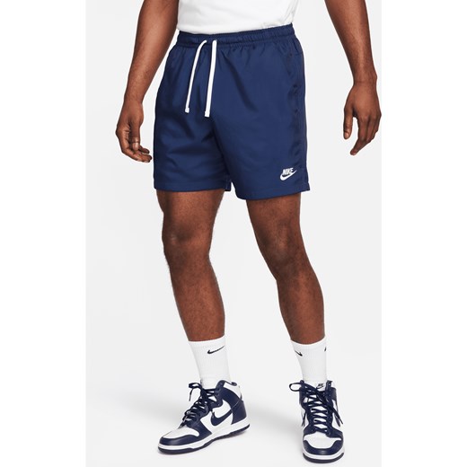 Swobodne spodenki z tkaniny Nike Sportswear - Niebieski ze sklepu Nike poland w kategorii Spodenki męskie - zdjęcie 170914065