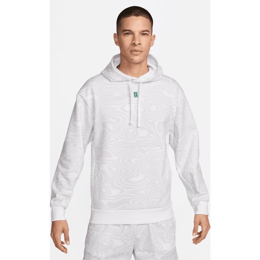 Męska dzianinowa bluza z kapturem do tenisa Dri-FIT NikeCourt Heritage - Biel ze sklepu Nike poland w kategorii Bluzy męskie - zdjęcie 170914107