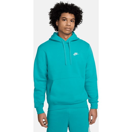Bluza z kapturem Nike Sportswear Club Fleece - Zieleń ze sklepu Nike poland w kategorii Bluzy męskie - zdjęcie 170914188