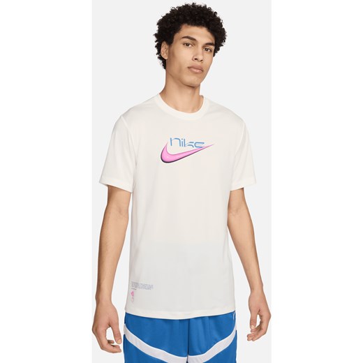 Męski T-shirt do koszykówki Dri-FIT Nike - Biel ze sklepu Nike poland w kategorii T-shirty męskie - zdjęcie 170914357