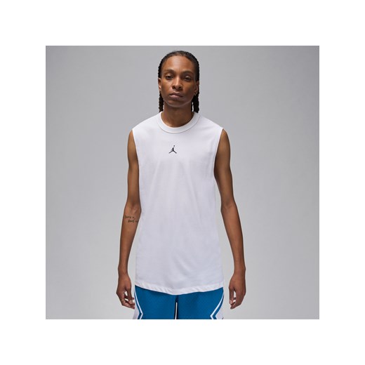 Męska koszulka bez rękawów Dri-FIT Jordan Sport - Biel ze sklepu Nike poland w kategorii T-shirty męskie - zdjęcie 170914389