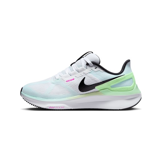 Buty sportowe damskie Nike dla biegaczy wielokolorowe na płaskiej podeszwie sznurowane 