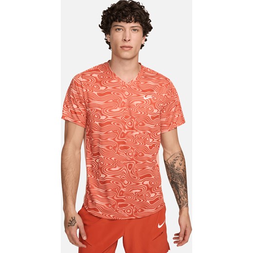 Męska koszulka do tenisa Dri-FIT NikeCourt Victory - Pomarańczowy ze sklepu Nike poland w kategorii T-shirty męskie - zdjęcie 170914525