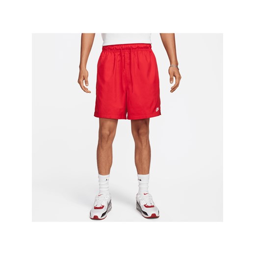 Męskie swobodne spodenki z tkaniny Nike Club - Czerwony ze sklepu Nike poland w kategorii Spodenki męskie - zdjęcie 170914607