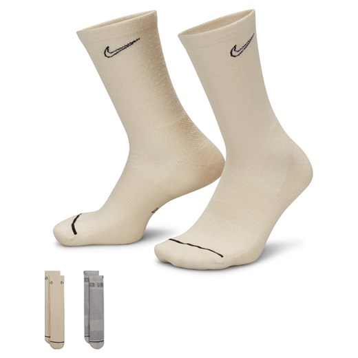 Klasyczne skarpety Nike Everyday Plus Cushioned (2 pary) - Wielokolorowe Nike 34-38 Nike poland