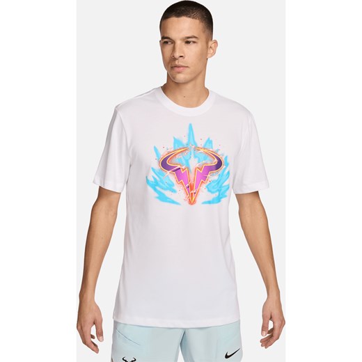 Męski T-shirt do tenisa NikeCourt Dri-FIT Rafa - Biel ze sklepu Nike poland w kategorii T-shirty męskie - zdjęcie 170914649