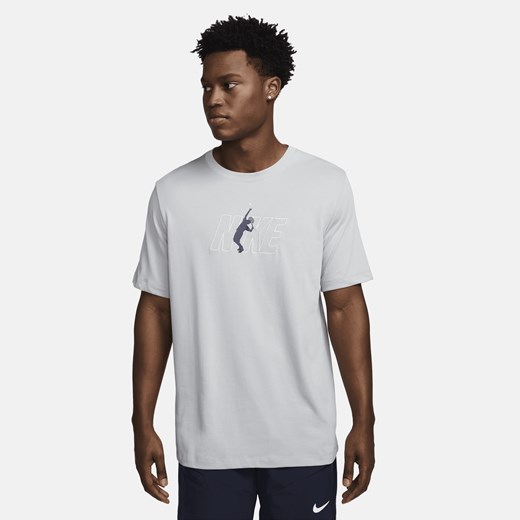 Męski T-shirt do tenisa Dri-FIT NikeCourt - Szary Nike L Nike poland