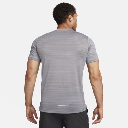 Męska koszulka z krótkim rękawem do biegania Nike Miler - Szary Nike L Nike poland