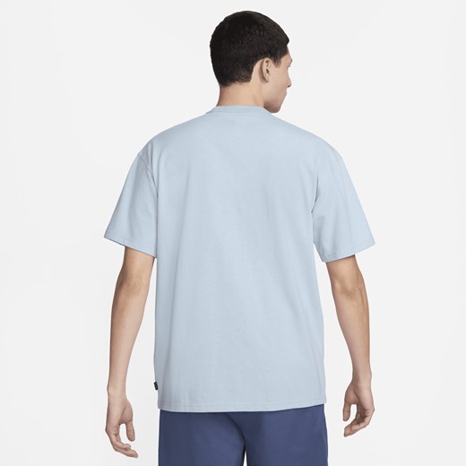 T-shirt męski niebieski Nike z krótkim rękawem 