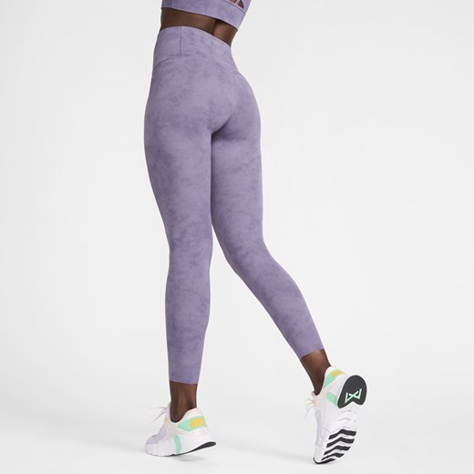 Spodnie damskie fioletowe Nike w sportowym stylu 