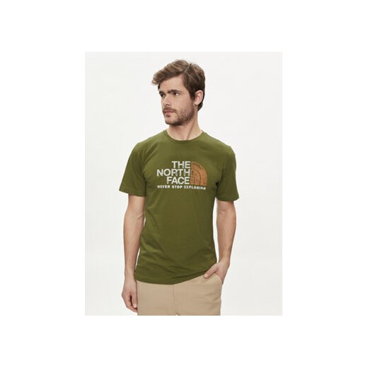 The North Face T-Shirt Rust 2 NF0A87NW Zielony Regular Fit ze sklepu MODIVO w kategorii T-shirty męskie - zdjęcie 170918177