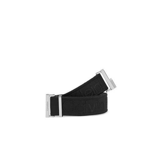 Calvin Klein Pasek Damski Gracie Logo Jacquard Belt 3.0 K60K611922 Czarny ze sklepu MODIVO w kategorii Paski damskie - zdjęcie 170918235