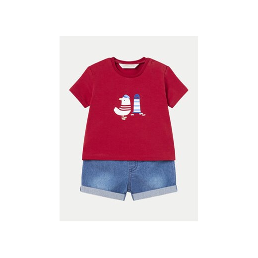 Mayoral Komplet t-shirt i spodenki 1209 Czerwony Regular Fit ze sklepu MODIVO w kategorii Komplety niemowlęce - zdjęcie 170918286