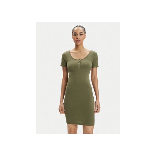 Pieces Sukienka codzienna Kitte 17146324 Zielony Slim Fit ze sklepu MODIVO w kategorii Sukienki - zdjęcie 170918335