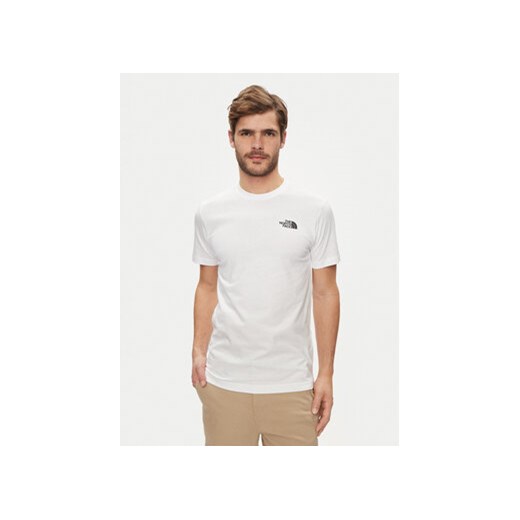 The North Face T-Shirt Redbox NF0A87NP Biały Regular Fit ze sklepu MODIVO w kategorii T-shirty męskie - zdjęcie 170918436