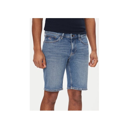 Tommy Jeans Szorty jeansowe Scanton DM0DM18797 Niebieski Slim Fit ze sklepu MODIVO w kategorii Spodenki męskie - zdjęcie 170918475