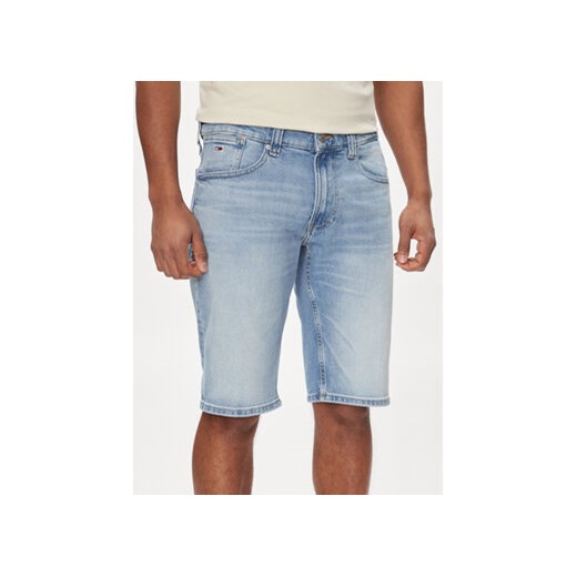 Tommy Jeans Szorty jeansowe Ronnie DM0DM18793 Niebieski Slim Fit ze sklepu MODIVO w kategorii Spodenki męskie - zdjęcie 170918498