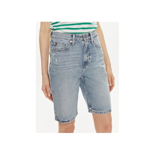 Tommy Hilfiger Szorty jeansowe WW0WW41326 Niebieski Slim Fit ze sklepu MODIVO w kategorii Szorty - zdjęcie 170918567