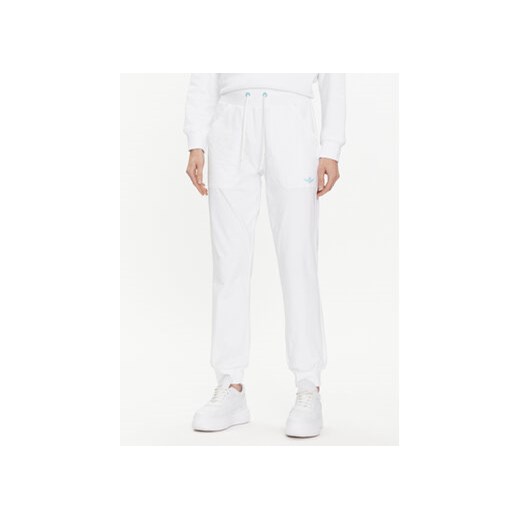 Aeronautica Militare Spodnie dresowe 241PF928DJ519 Biały Regular Fit ze sklepu MODIVO w kategorii Spodnie damskie - zdjęcie 170918689