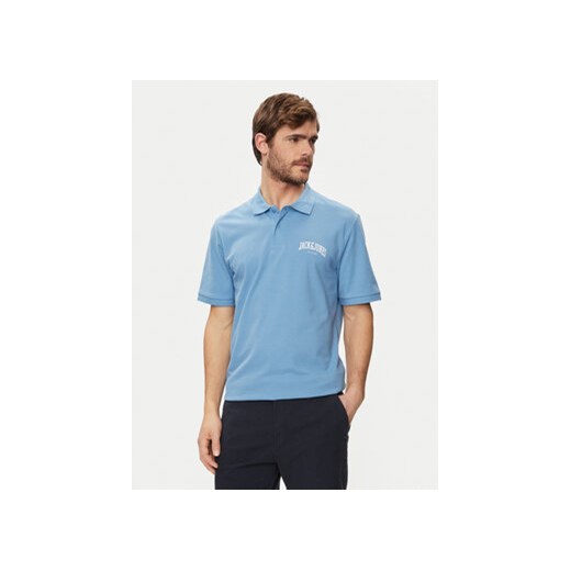 Jack&Jones Polo Josh 12247387 Niebieski Standard Fit ze sklepu MODIVO w kategorii T-shirty męskie - zdjęcie 170918747