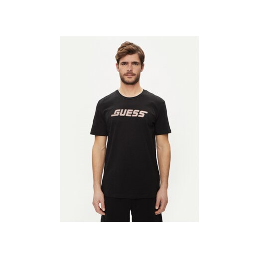 Guess T-Shirt Egbert Z4GI11 I3Z14 Czarny Regular Fit ze sklepu MODIVO w kategorii T-shirty męskie - zdjęcie 170918778