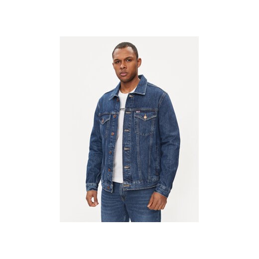 Tommy Jeans Kurtka jeansowa Ryan DM0DM18782 Granatowy Regular Fit ze sklepu MODIVO w kategorii Kurtki męskie - zdjęcie 170918855