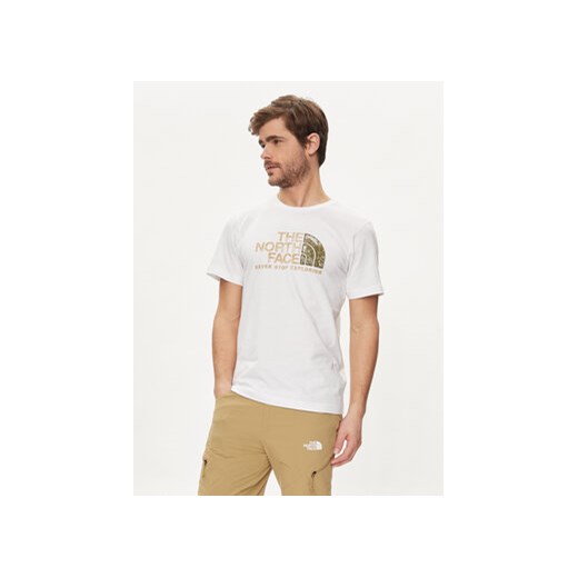 The North Face T-Shirt Rust 2 NF0A87NW Biały Regular Fit ze sklepu MODIVO w kategorii T-shirty męskie - zdjęcie 170918877