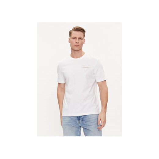 Calvin Klein T-Shirt Linear Graphic K10K112482 Biały Regular Fit ze sklepu MODIVO w kategorii T-shirty męskie - zdjęcie 170918887