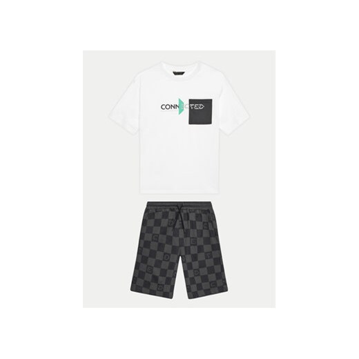 Mayoral Komplet t-shirt i szorty sportowe 06668 Biały Regular Fit ze sklepu MODIVO w kategorii Komplety chłopięce - zdjęcie 170919228
