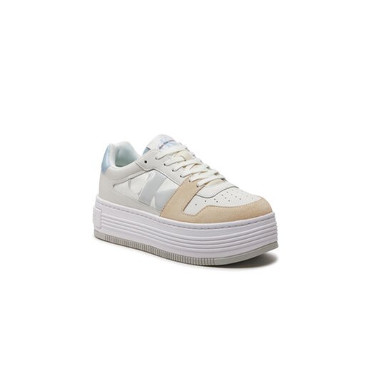 Calvin Klein Jeans Sneakersy Bold Platf Low Lace Mix Nbs Dc YW0YW01432 Biały 38 MODIVO