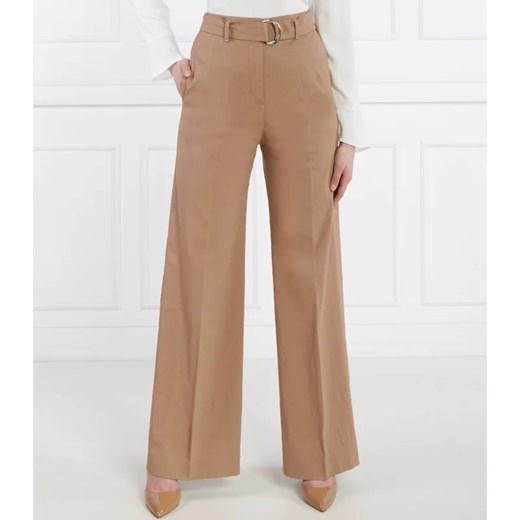 BOSS BLACK Lniane spodnie Tasena | Comfort fit ze sklepu Gomez Fashion Store w kategorii Spodnie damskie - zdjęcie 170920037