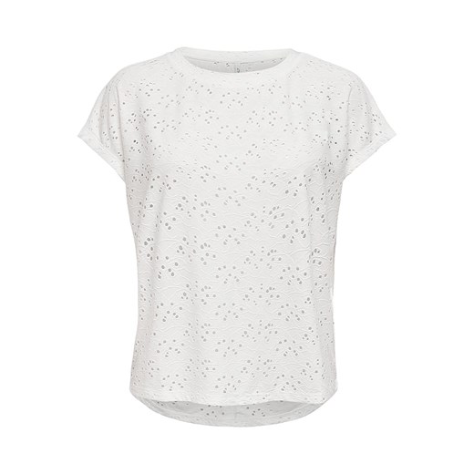 ONLY Koszulka &quot;Smilla&quot; w kolorze białym ze sklepu Limango Polska w kategorii Bluzki damskie - zdjęcie 170920109