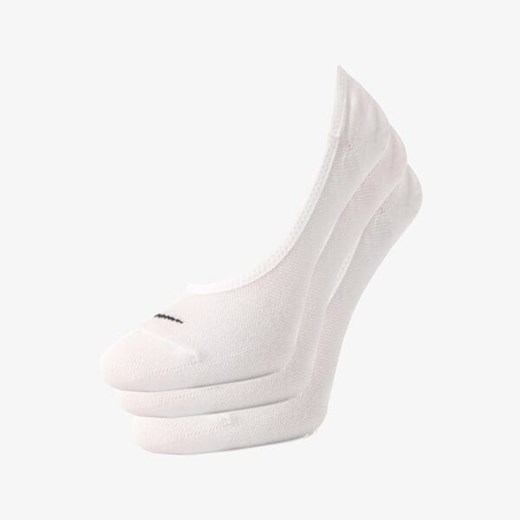 Białe skarpetki damskie Nike bez wzorów 