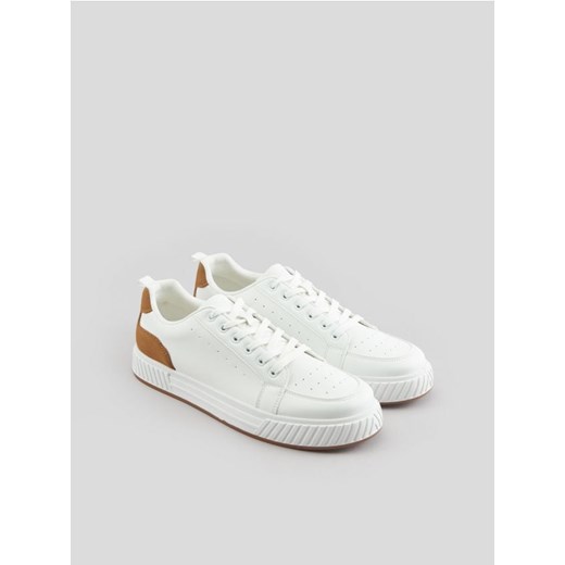 Sinsay - Sneakersy - biały ze sklepu Sinsay w kategorii Trampki męskie - zdjęcie 170922905