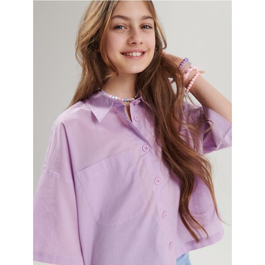 Sinsay - Koszula - fioletowy ze sklepu Sinsay w kategorii Koszule dziewczęce - zdjęcie 170922925