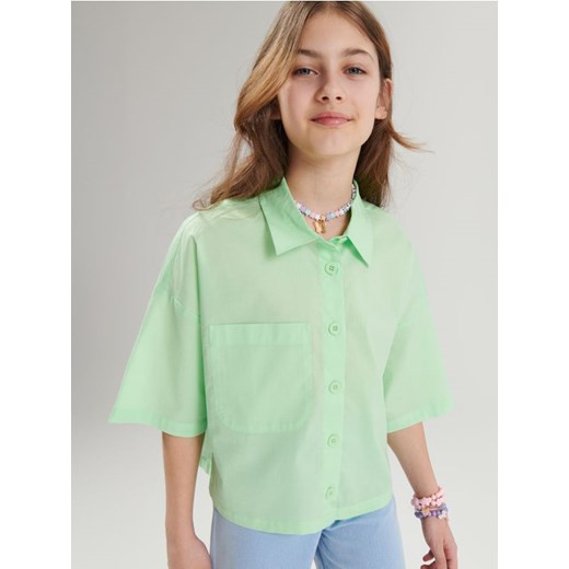Sinsay - Koszula - zielony ze sklepu Sinsay w kategorii Koszule dziewczęce - zdjęcie 170922927