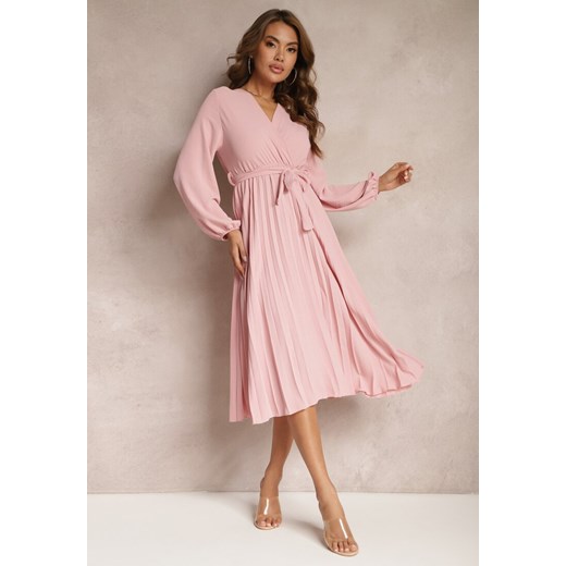 Różowa Sukienka Phloroe ze sklepu Renee odzież w kategorii Sukienki - zdjęcie 170924239