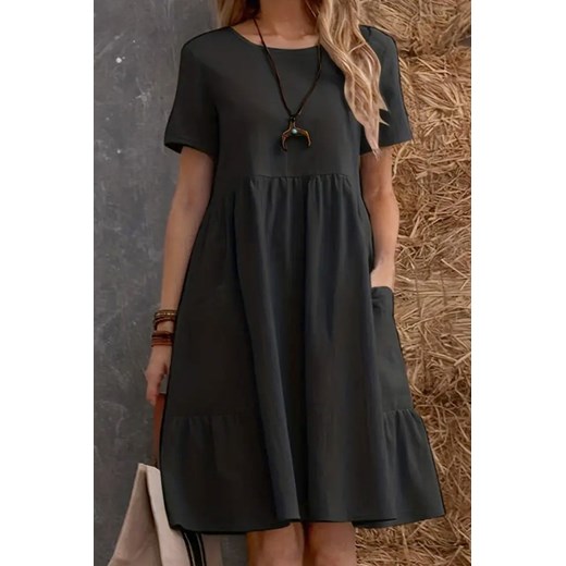Sukienka KOMERFA BLACK ze sklepu Ivet Shop w kategorii Sukienki - zdjęcie 170926846
