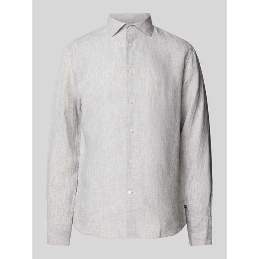 Koszula casualowa o kroju regular fit z lnu model ‘Amarc’ ze sklepu Peek&Cloppenburg  w kategorii Koszule męskie - zdjęcie 170927096